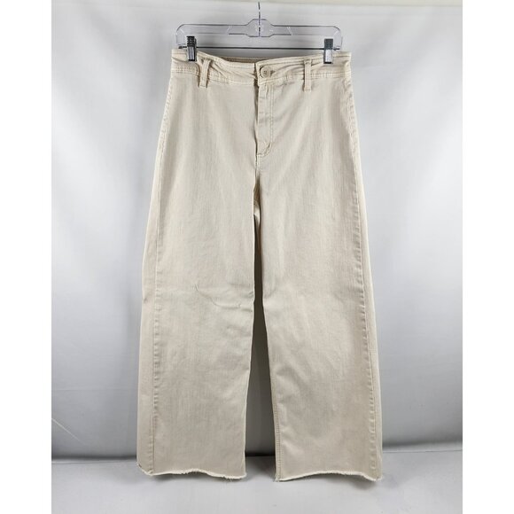Oat New York Cream Wide Leg Jeans - Picture 1 of 9